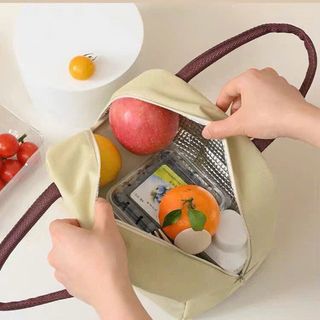 ￼Mihan1 Túi Vải Đựng Cơm Trưa Cách Nhiệt Họa Tiết Hoạt Hình Xinh Xắn