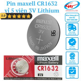 Pin maxell CR1632 vỉ 5 viên 3V Lithium – Chính hãng giá sỉ