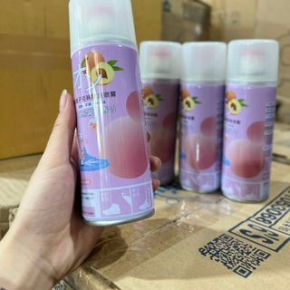 Xịt khử múi hôi giày nano bạc lưu hương đào ô long Tmark (Kiện 48 chai)