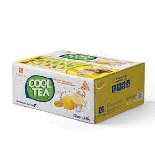 Thùng trà Chanh Muối Cool Tea Trần Quang 20 bịch 336g (24 gói dài x 14g) giá sỉ