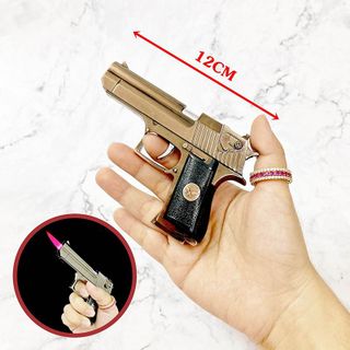 BẬT LỬA KHÈ HÌNH SÚNG K54 MINI SIZE: 12CM – XÀI GAS