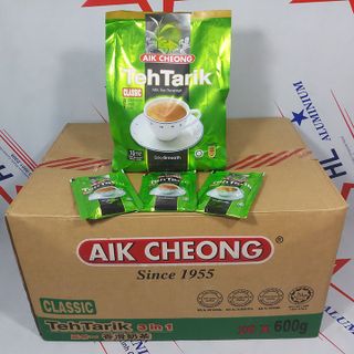 Thùng trà sữa vị truyền thống Teh Tarik Classic 20 bịch 600g (15 gói x 40g) Aik Cheong giá sỉ