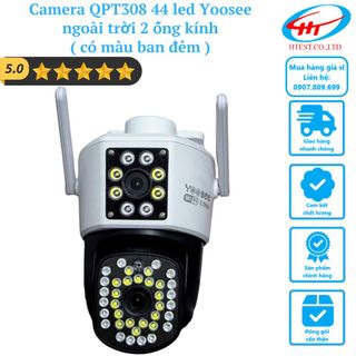 Camera QPT308 44 led Yoosee ngoài trời 2 ống kính (có màu ban đêm) giá sỉ