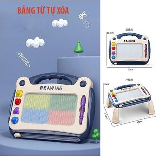 BẢNG VẼ TỰ XÓA CHO BÉ THÔNG MINH CÓ CHÂN BÀN, BẢNG TỪ TÍNH TẬP VIẾT, TẬP VẼ CHO BÉ CTB596 - BECHIP