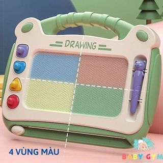 BẢNG VẼ TỰ XÓA CHO BÉ THÔNG MINH CÓ CHÂN BÀN, BẢNG TỪ TÍNH TẬP VIẾT, TẬP VẼ CHO BÉ CTB596 - BECHIP