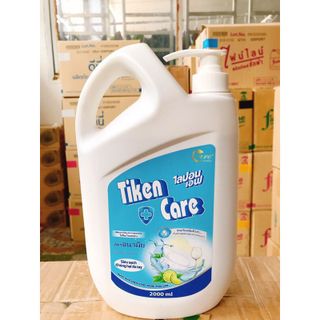 Nước Rửa Chén Tiken Care Siêu Sạch Hương Chanh 2000 ML thơm dịu sạch bóng vết dầu mỡ/Có sỉ