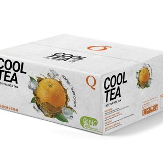 Thùng trà Cam Cool Tea Trần Quang 20 bịch 336g (24 gói dài x 14g) giá sỉ