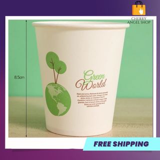 Bộ 50 Cốc Uống Nước Ly Uống Nước Giấy Dùng Một Lần Chịu Nhiệt Không Rò Ri Chất Liệu An Toàn Đa Năng