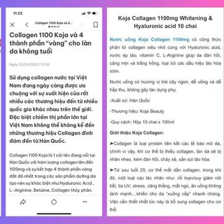 Nước Uống Collagen 1100 Koja Beauty Hàn Quốc Chính Hãng 10 chai