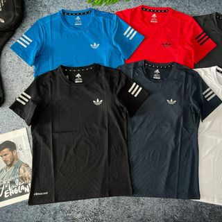 Áo thun nam ad1idas 3 sọc 70k Phom chất chuẩn đẹp Size m l xl xxl Ri 2222 Tách nửa ri được