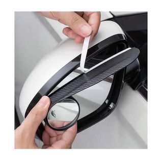 Gương Cầu Lồi Xóa Điểm Mù 2 Trong 1 Kèm Vè Che Mưa Gương Chiếu Hậu. Bộ 2 cái phù hợp xe 4 chỗ đến 7 chỗ bán tải