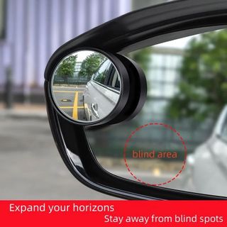 Gương Cầu Lồi Xóa Điểm Mù 2 Trong 1 Kèm Vè Che Mưa Gương Chiếu Hậu. Bộ 2 cái phù hợp xe 4 chỗ đến 7 chỗ bán tải