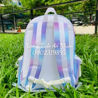 Balo Degrey Loang Xanh Tím Galaxy Thời Trang Đi Học, Đi Chơi Chống Nước, Hàng Chuẩn 1-1
