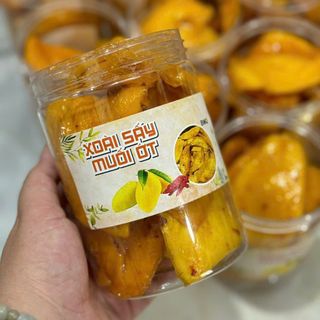 XOÀI SẤY MUỐI ỚT VỊ CHANH MUỐI CHUA NGỌT THƠM LỪNG 500G - WINNIE HOUSE