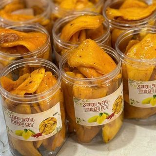 XOÀI SẤY MUỐI ỚT VỊ CHANH MUỐI CHUA NGỌT THƠM LỪNG 500G - WINNIE HOUSE