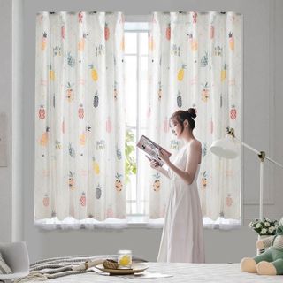 HL014-Rèm cửa sổ dán tường phòng ngủ chống nắng rèm cửa chính phòng khách voan cao cấp chống muỗi ngăn phòng 2 lớp dễ lắp đặt
