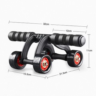 Con lăn dụng cụ máy lăng tập cơ bụng 4 bánh xe đa năng cỡ lớn cao cấp phù hợp tập thể thao tại nhà - SP037