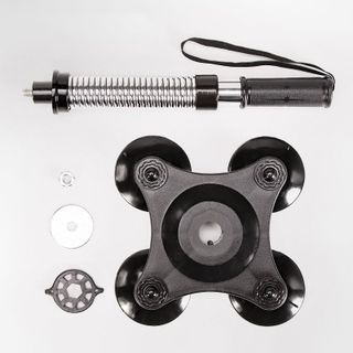 SP099-Gậy lò xo tập cơ tay dụng cụ tập vật tay inox cao cấp lực 30LB - 50LB có đế hít chân không luyện tập thể thao tại nhà