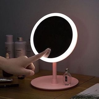 Gương Để Bàn Trang Điểm Có Đèn Led Cảm Ứng - 3 Chế Độ Ánh Sáng - Gương MakeUp