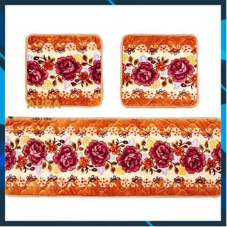 BỘ THẢM TRẢI GHẾ GỖ, SOFA SIÊU MỀM MỊN, 1 TẤM DÀI, 2 TẤM NGẮN CTB598 - BECHIP
