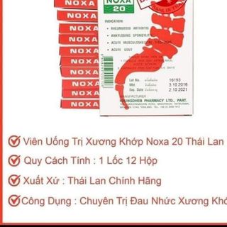Thuốc khớp noxa Thái Lan lốc 12 vỉ chính hãng
