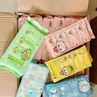 KHĂN ƯỚT MINI 1 THÙNG 48 TÚI