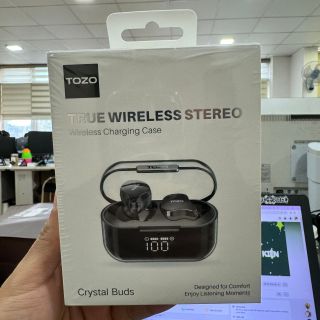 TAI NGHE BLUETOOTH TRUE WIRELESS TOZO "CRYSTAL BUDS"
