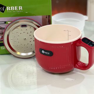 Nồi điện đa năng Arber ND01 1.2lit mầu đỏ bảo hành 12 tháng