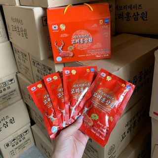 Nước hồng sâm EVERY DAYS GORYEO RED GINSENG dạng gói (20 gói * 70ml)