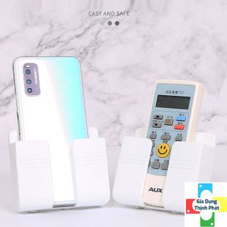GIÁ ĐỠ DÁN TƯỜNG TREO REMOTE MÁY LẠNH ĐA NĂNG, KỆ TREO SẠC ĐIỆN THOẠI, ĐẦU DÂY ĐIỆN - KỆ ĐIỆN THOẠI REMOTE GIÁ SỈ