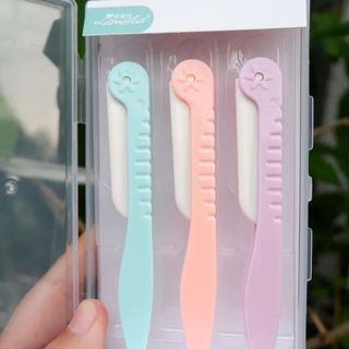Bộ 3 Dao Cạo, Tỉa Lông Mày Cao Cấp Có Hộp Lameila
