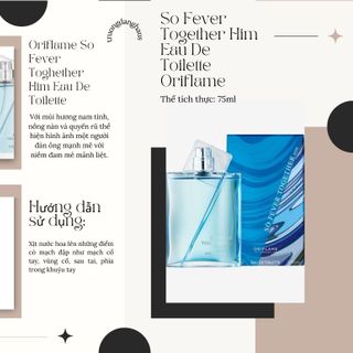 Nước Hoa Nam Oriflame -So Fever Together Him Eau De Toilette Oriflame