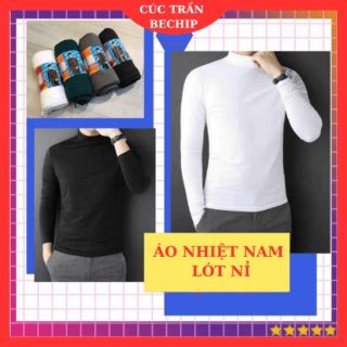 ÁO GIỮ NHIỆT NAM DÀI TAY LÓT NỈ, ÁO GIỮ NHIỆT THỂ THAO CAO CẤP CTB597 - BECHIP