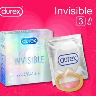 Bao cao su Durex Invisible siêu mỏng (3 cái) giá sỉ