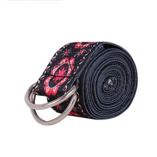 SP033 - SP045-Dây đai kéo tập Yoga sợi cotton loại tốt dài 1,8m x 3,8cm hỗ trợ kéo giãn chân tay uốn dẻo người tập động tác khó