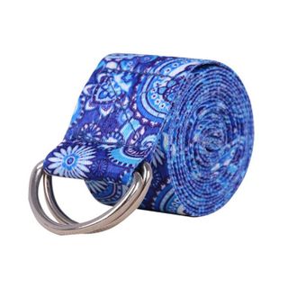 SP033 - SP045-Dây đai kéo tập Yoga sợi cotton loại tốt dài 1,8m x 3,8cm hỗ trợ kéo giãn chân tay uốn dẻo người tập động tác khó