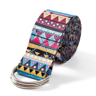 SP033 - SP045-Dây đai kéo tập Yoga sợi cotton loại tốt dài 1,8m x 3,8cm hỗ trợ kéo giãn chân tay uốn dẻo người tập động tác khó