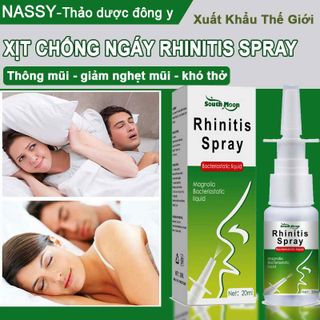 Xịt Chống Ngáy Ngủ Rhinitis Spray giảm nghẹt mũi chống ngạt mũi, cải thiện giấc ngủ ngon và sâu giấc - 20ml