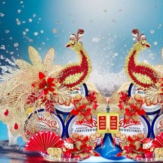 Tháp Công Phụng Tài Lộc - Bánh Danisa Hộp 454 gr