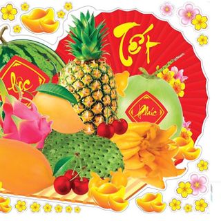 Decal trang trí Tết