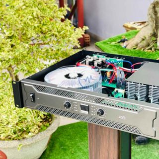 Cục Đẩy Công Suất X6 Đánh Được Cặp Loa Full Bass 30, Công Suất 600W/Kênh Sử Dụng Hát Karaoke, Nghe Nhạc