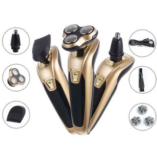 Máy cạo râu 3 lưỡi kép tặng kèm phụ kiện tỉa lông mũi, cắt tóc