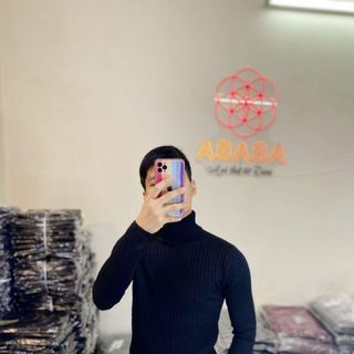 Áo Len Nam cổ lọ vặn thừng