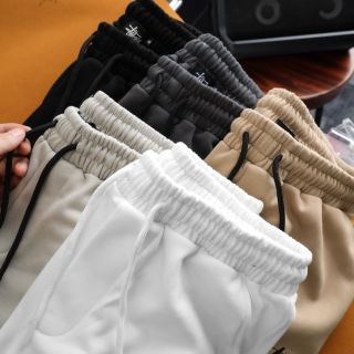 Quần short thun nam chất nỉ chân cua, quần đùi nam cao cấp, chất vải nỉ cua chính phẩm dày mịn, Logo đặc trưng hãng  - size từ 55kg - 90kg