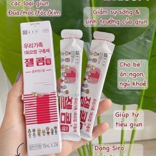Siro tẩy giun cho bé Hàn Quốc Hộp 2 gói