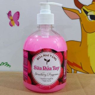 Thùng 20 chai nước rửa tay Hoa mai vàng 4 mùi hương loại 500ml