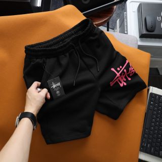 Quần short thun nam chất nỉ chân cua, quần đùi nam cao cấp, chất vải nỉ cua chính phẩm dày mịn, Logo đặc trưng hãng - size từ 55kg - 85kg