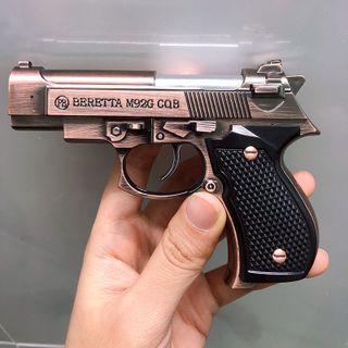 BẬT LỬA KHÈ HÌNH SÚNG M92 (SIZE: 11CM) - (XÀI GAS)