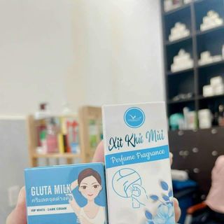 Kem thâm nách gluta milk tặng xịt hôi nách chính hãng
