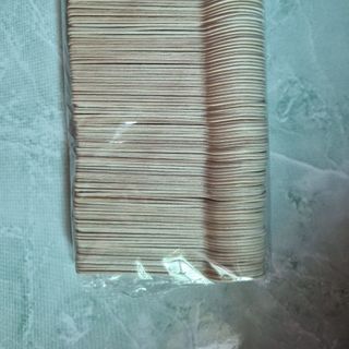 Muỗng gỗ dùng 1 lần 10cm đầu tròn (gói 100 cái) dùng để ăn xôi, ăn kem...